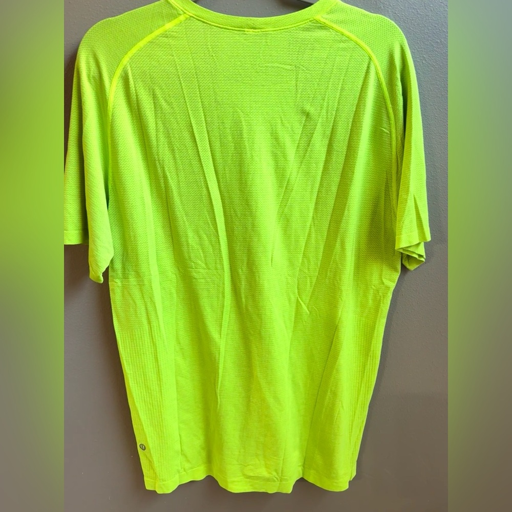 Lululemon x Soulcycle neon green short sleeve athletic tee shirt - Picture 5 of 6